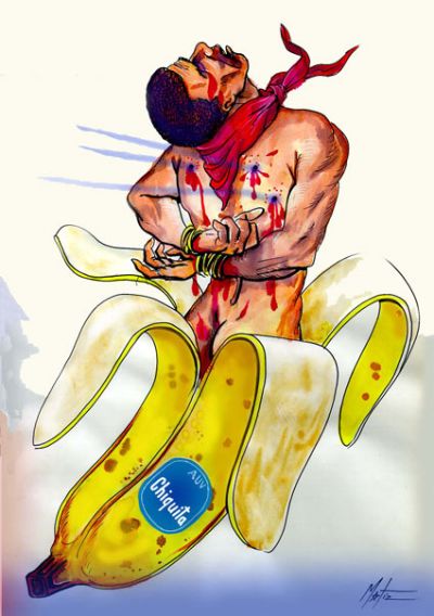 Chiquita Banana, product
                        of CIA & UNITED FRUIT, started corporations
                        off KILLING NATIVES that got in their way. Local
                        death squads deduced murder was OK. In Quiche,
                        Guatemala, 250,000 were killed in 6 villages.