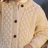 WHITE HAND KNIT CARDIGAN