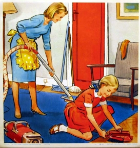 FAMILY CLEANING HOUSE, an article on
                            HOW TO CLEAN A HOUSE PERFECTLY