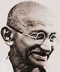 the peace guru of our time was gandhi