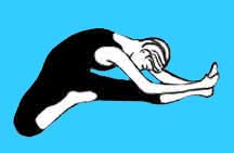 maja mudra pose, the painful stretchon
                      straight leg for sciatica or gout