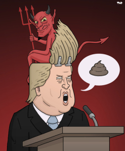 TRUMP actually was spawned by a devil, his father the SLUMLORD !